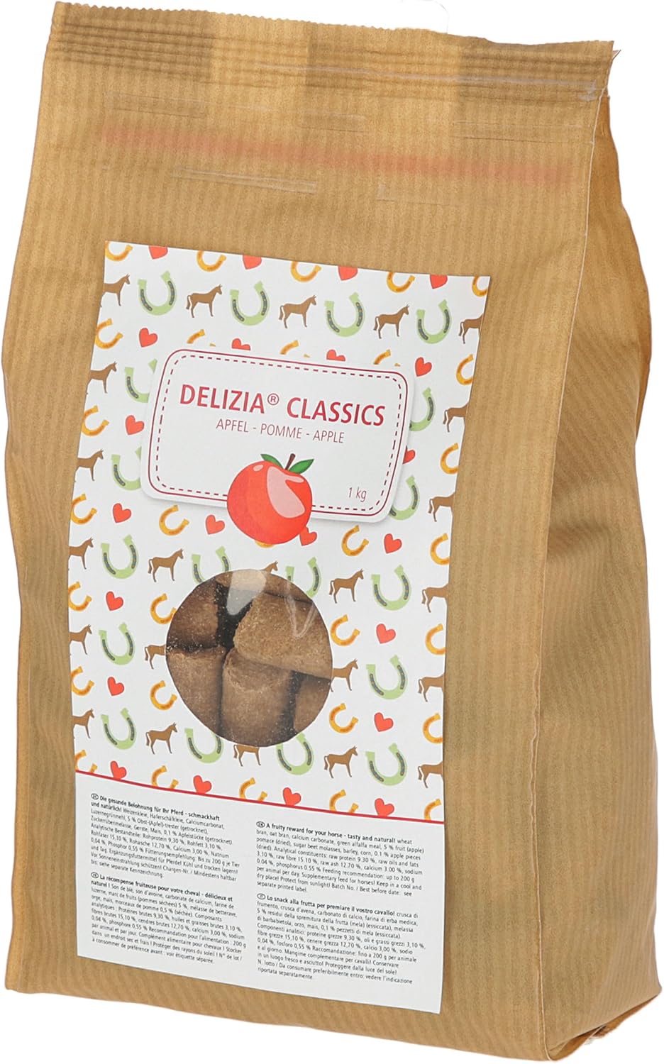 Delizia Belohnungswürfel Classic Pferdefutter Apfel 1kg