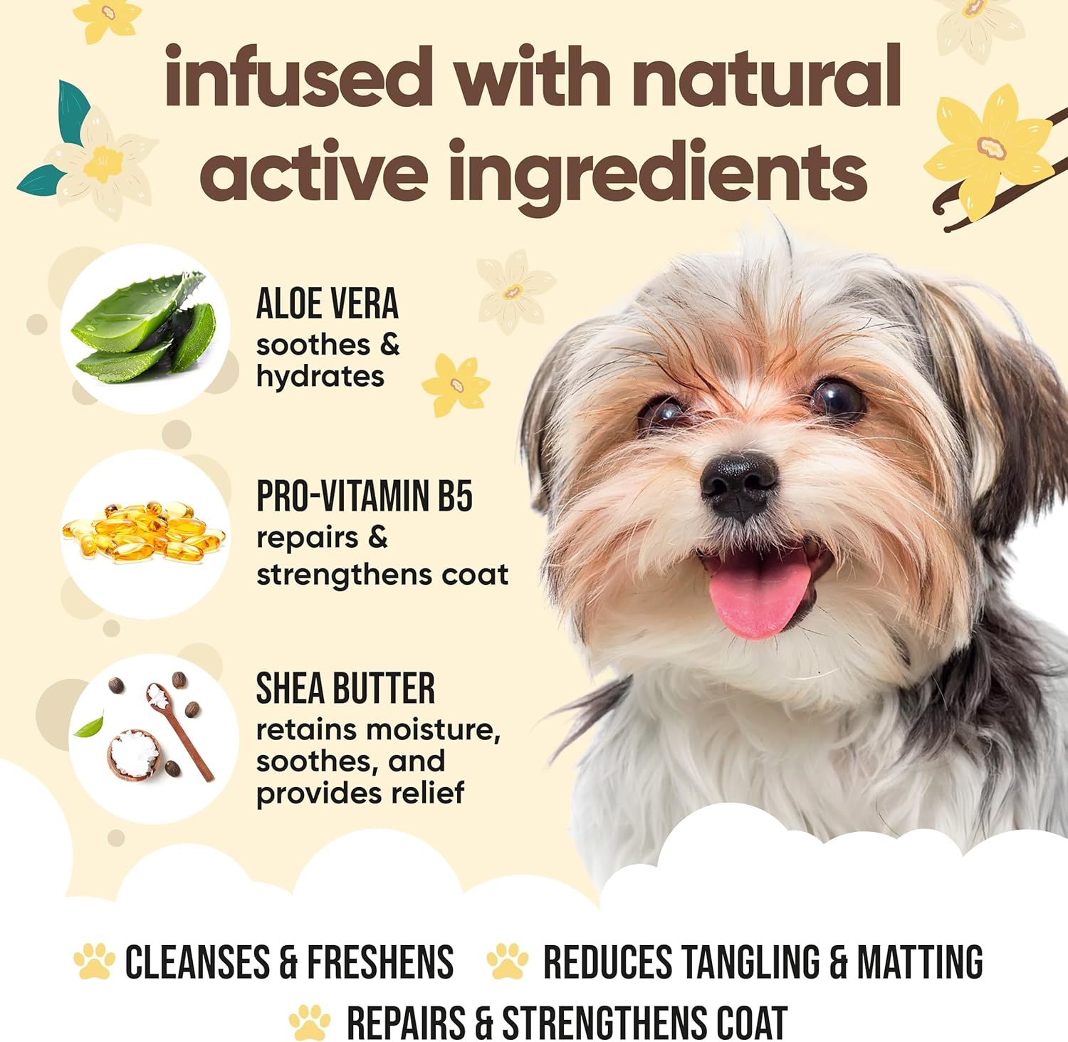 Buddycare 2in1 Hundeshampoo Conditioner fuer alle Rassen, verschiede