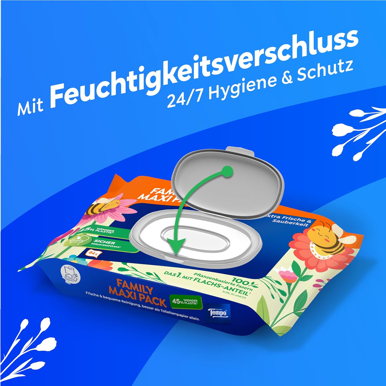 Feuchtes Toilettentuch Maxi Pack 8x84 Tuecher Vorteilspack (672 Stueck)