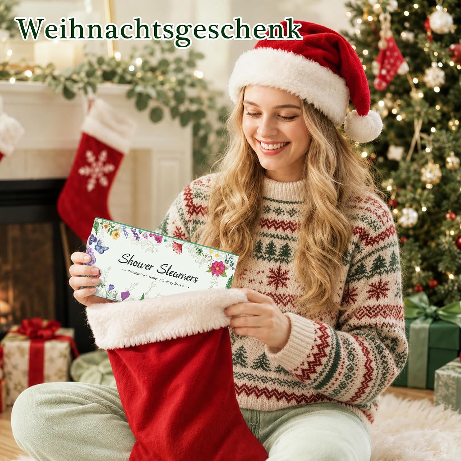 Linkax Aromatherapie Duschdampfbomben Geschenkset 8 Stueck