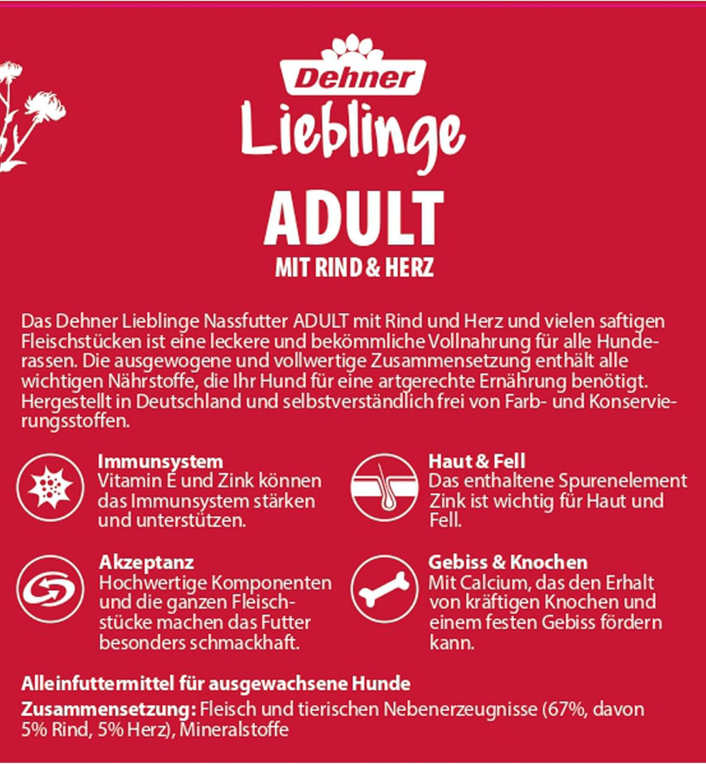 Dehner Wild Nature Hundefutter Ente getreidefrei zuckerfrei fuer Hunde