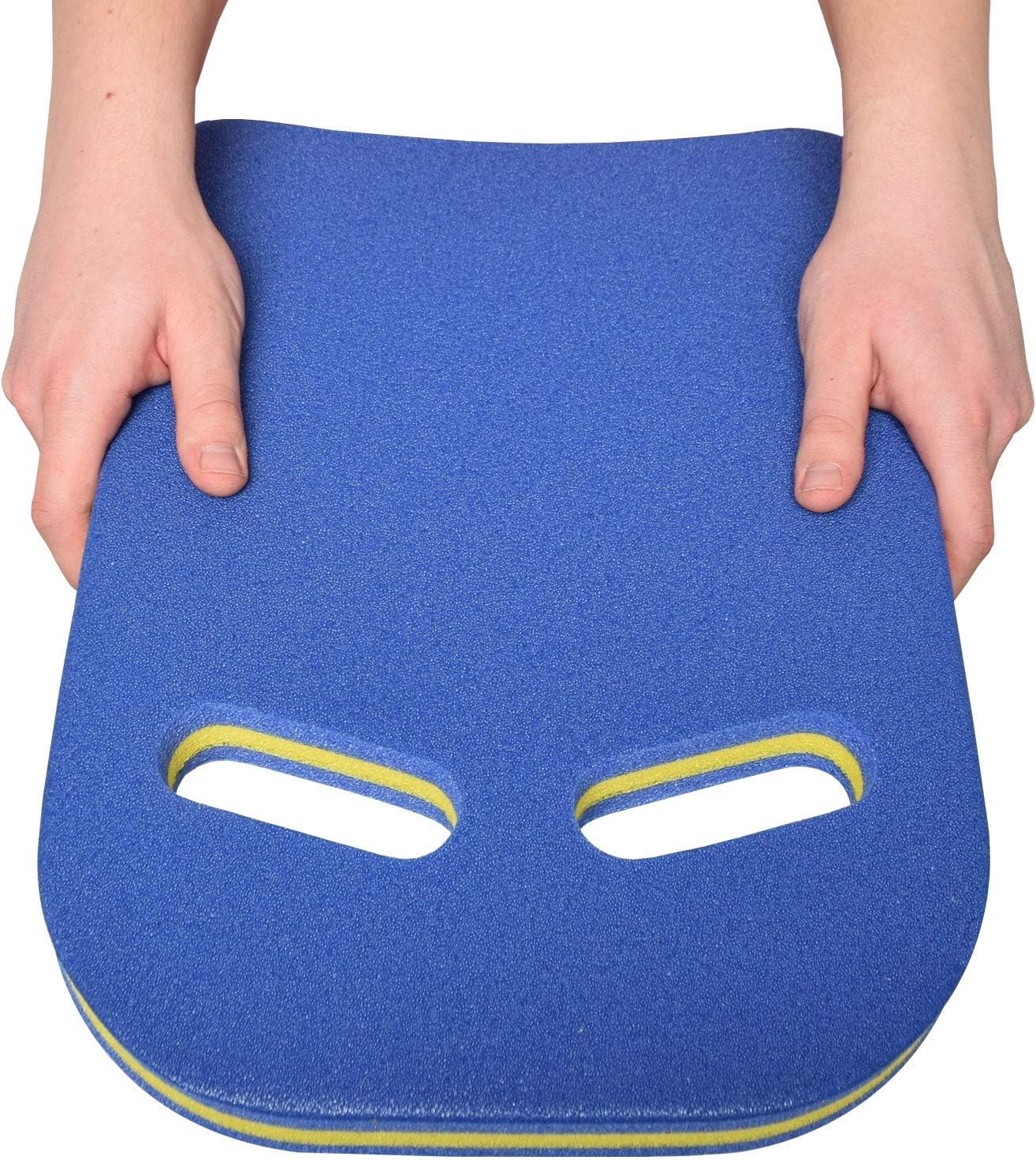 BECO Schwimmbrett Kickboard mit Griffmulden 47x31x3,6 cm fuer Kinder & Erwachsene