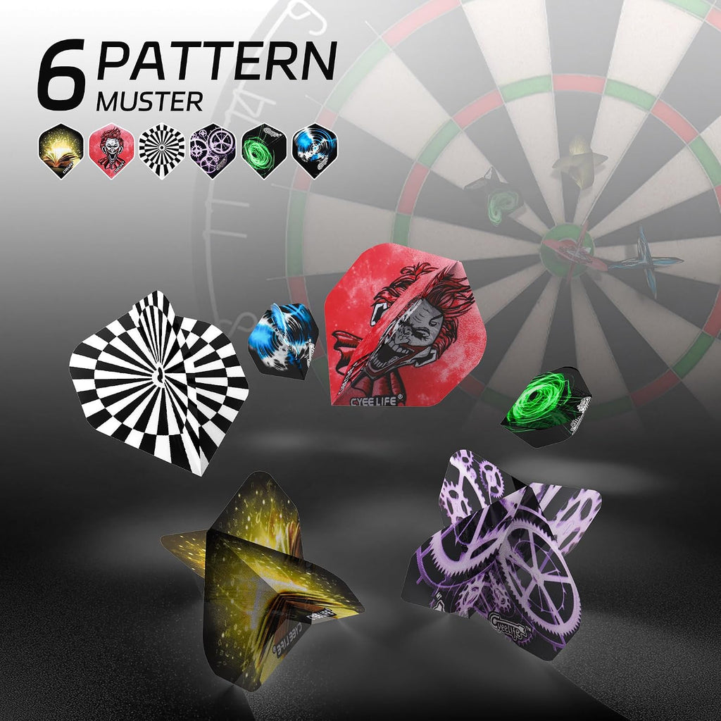 Cyeelife Steeldarts Set 18 g Metallspitze Profi Dartpfeile Anfaenger