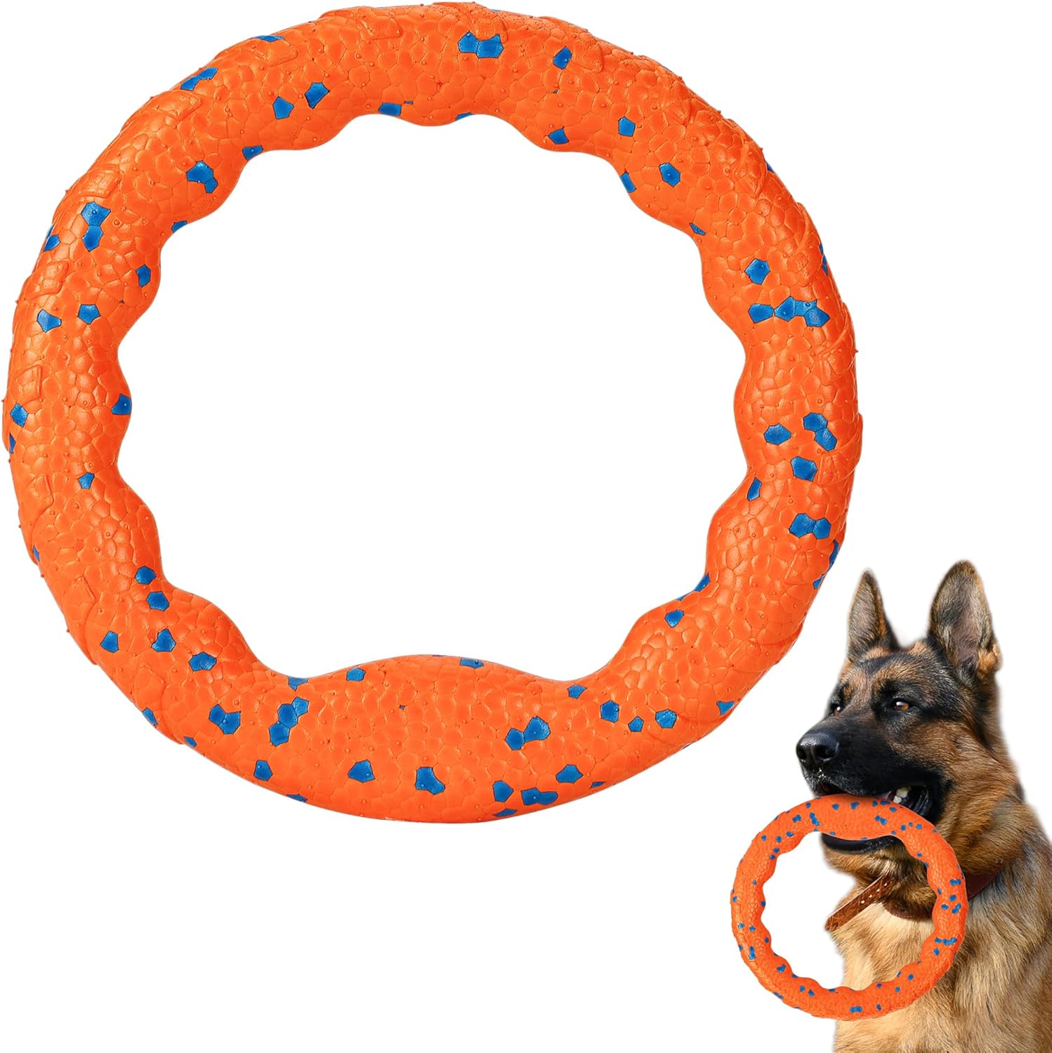 Kauring Hundespielzeug Schwimmender Wurf- und Trainingsring fuer Hunde