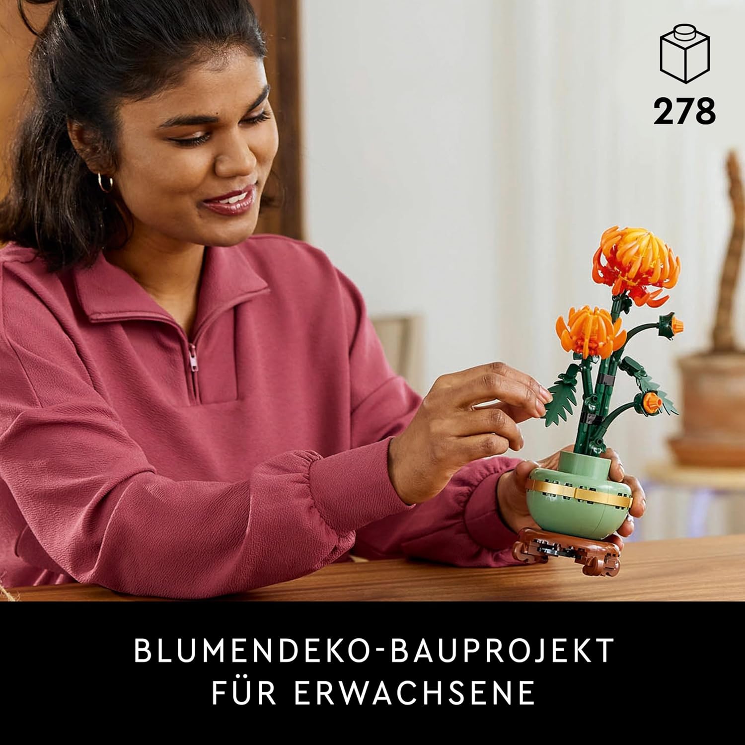 LEGO 10343 Botanicals Mini Orchidee Set Pflanzenmodell Bausatz