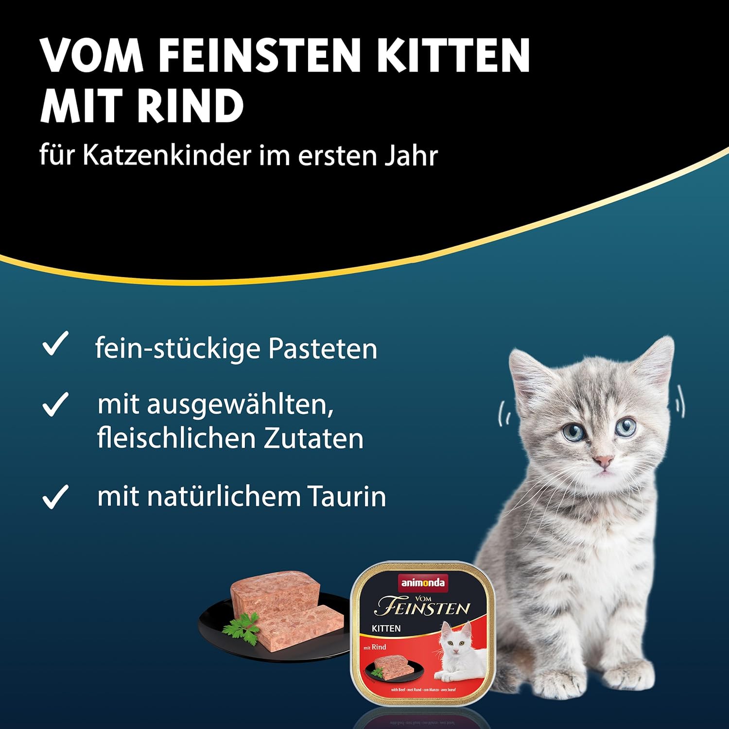 animonda vom Feinsten Kitten Nassfutter 32x100g getreidefrei verschiedene S