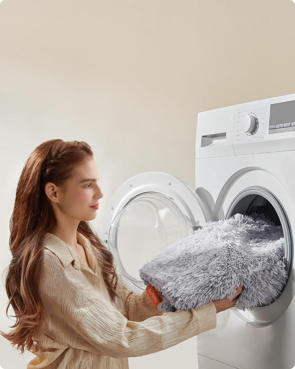 Feandrea Hundedecke Sherpa beidseitig wasserdicht S 73x63 cm Ombré 63cm-203cm