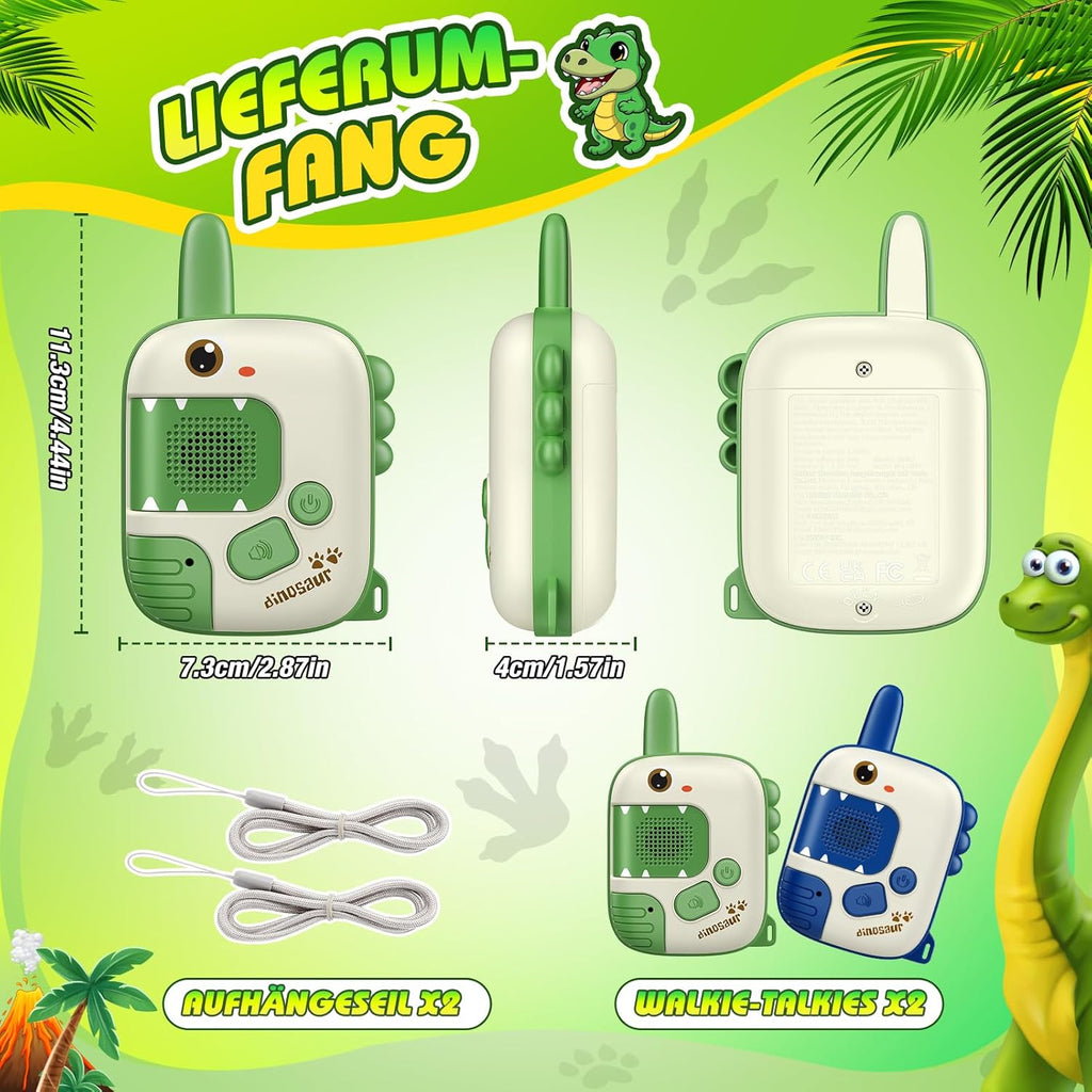 Walkie Talkie Kinder Funkgeraet Jahre verschiedene Farben Dino Spielzeug