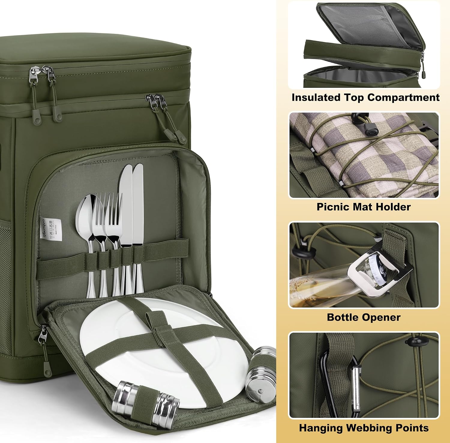 Kuehlrucksack wasserdicht Thermo-Kuehltasche Rucksack fuer Camping Picknick Str