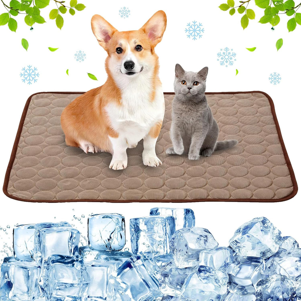 Kuehlmatte fuer Hunde und Katzen - Matte kuehlend fuer Innen, Aussen, Transport