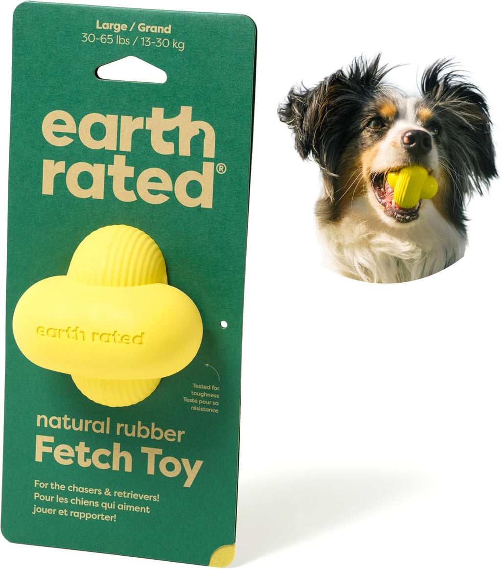 Earth Rated Hundeball S-L - Naturgummi Apportierball klein gelb verschiedene Groe