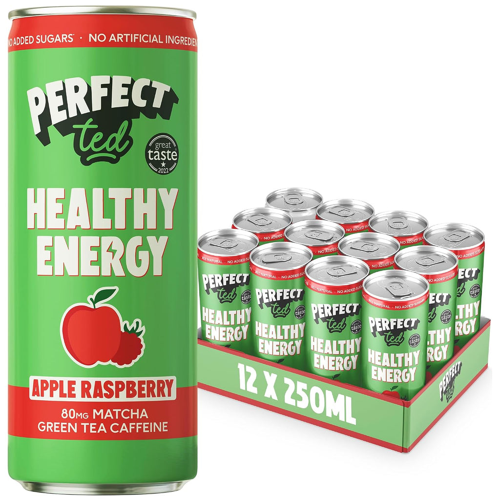 PerfectTed Energy Drink Apfel Himbeere 12 x verschiedene Sorten