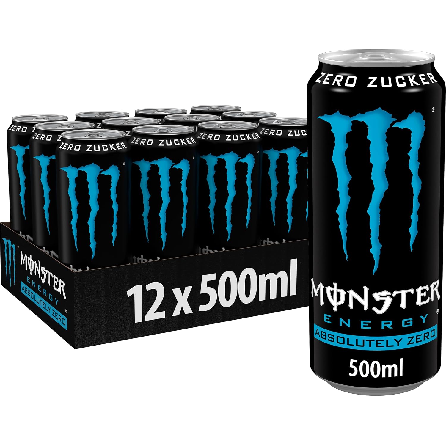 Monster Energy Zero Sugar Dose x12 Energydrink zuckerfrei