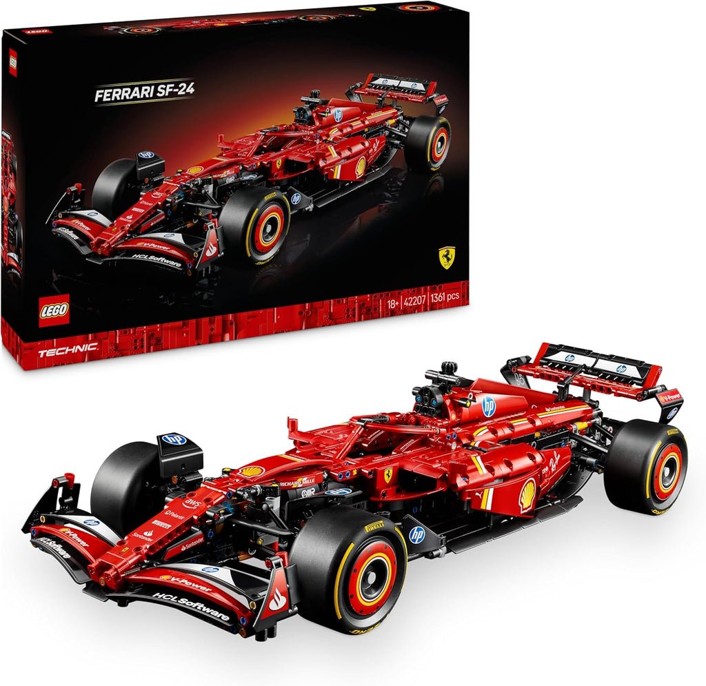 LEGO Technic Ferrari SF-24 Formel 1 Rennwagen Modellbau fuer Erwachsene