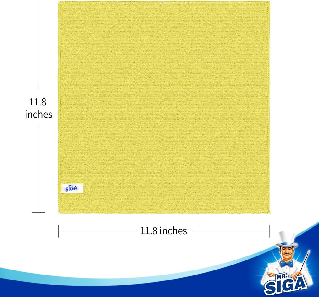 MR.SIGA Mikrofasertuecher 50er Set 30x30 cm Reinigungstuecher Haushalt