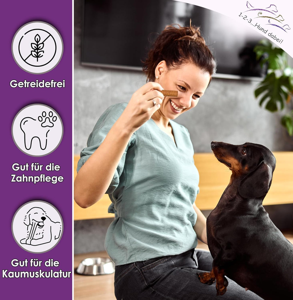 Dentalkaurolle Kaurollen XXL 50er Tray Kaustangen fuer Hunde verschiedene Sorten