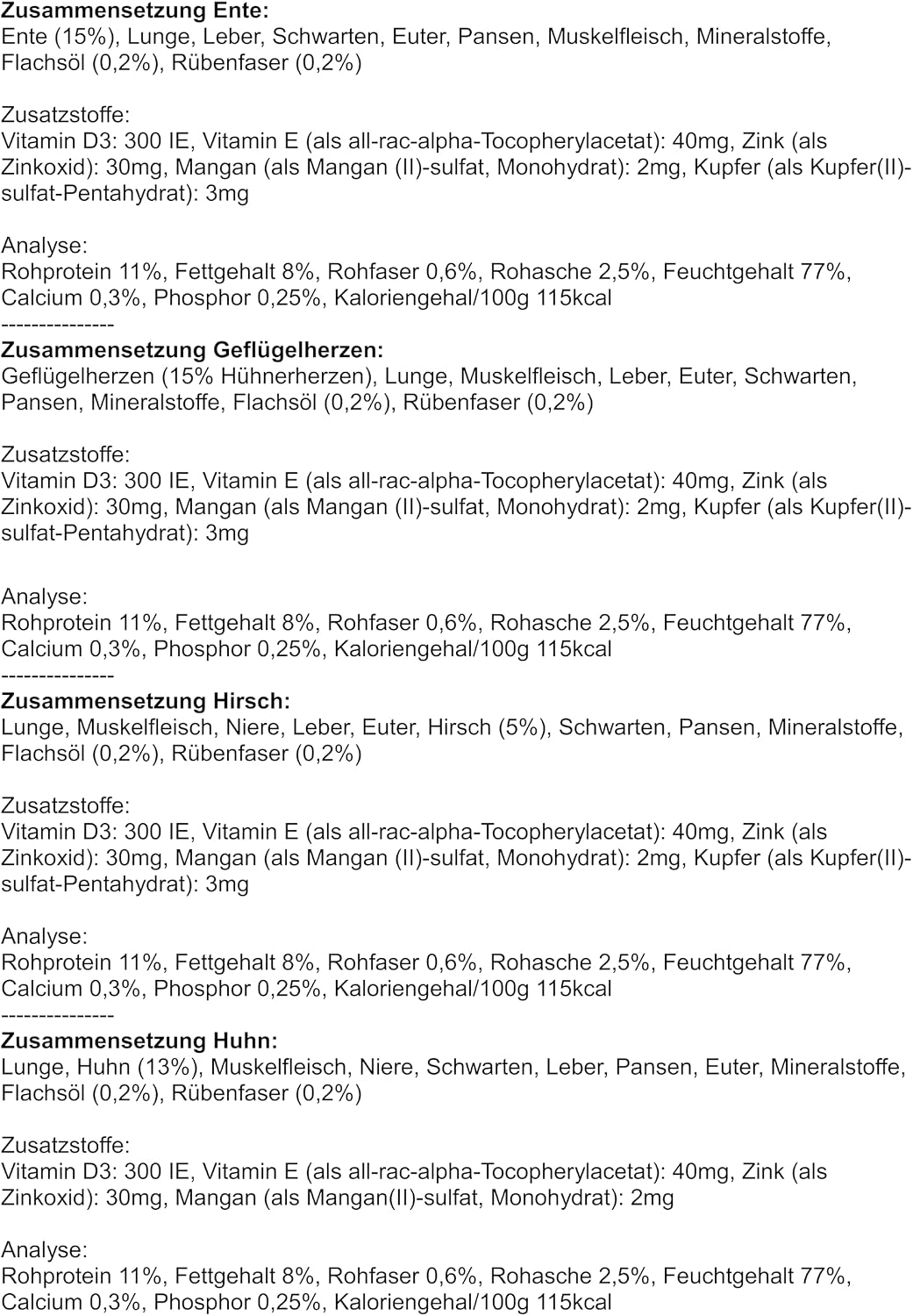 Rinti Kennerfleisch Mixpaket Hundenassfutter getreidefrei mit 70% Fleisch