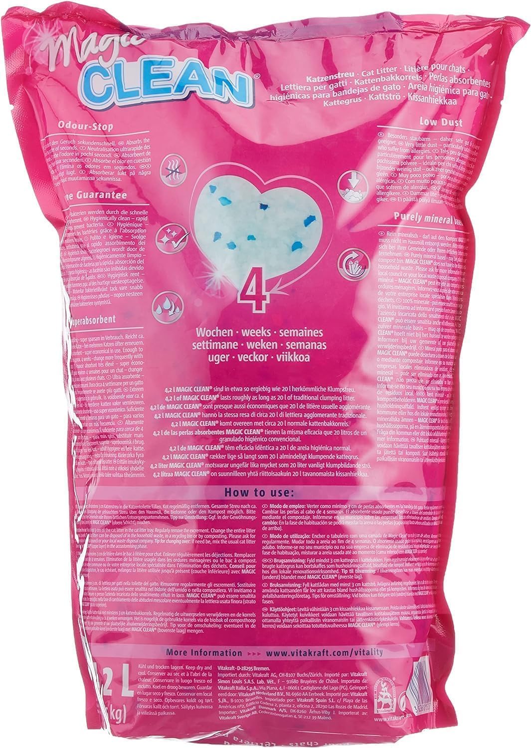 Katzenstreu Mineralkuegelchen 1er-2er Pack nicht klumpend bakterienhemmend