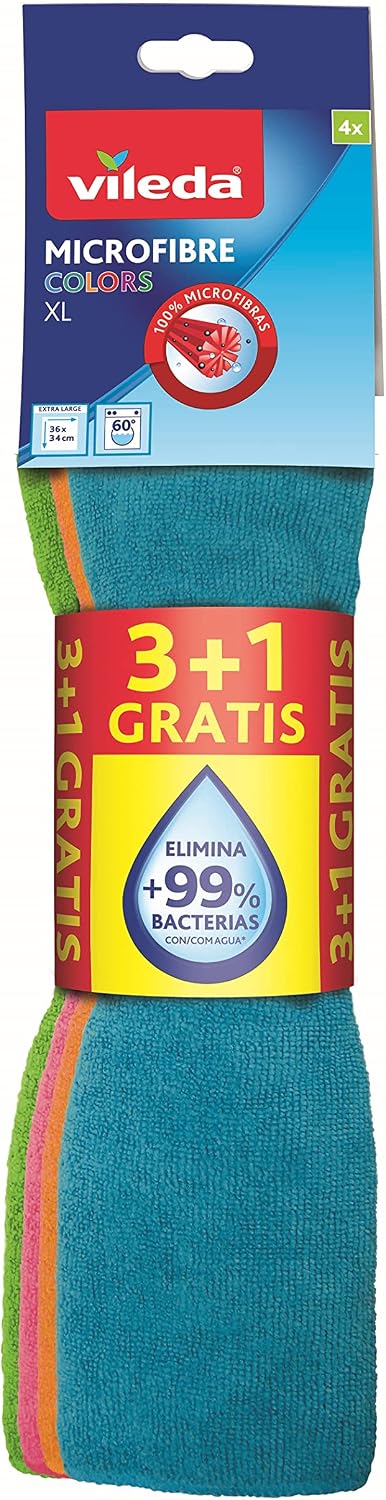 Vileda Allzwecktuch XL Mikrofaser Reinigungstuch 4er Packung