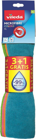 Vileda Allzwecktuch XL Mikrofaser Reinigungstuch 4er Packung
