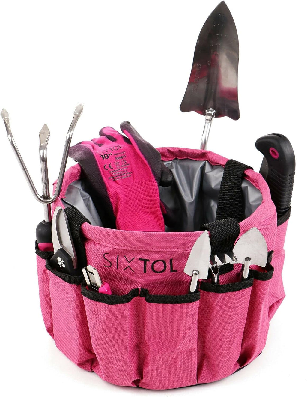 Gartengeraete Set 10-teilig Gartenwerkzeug Handwerkzeug Pink