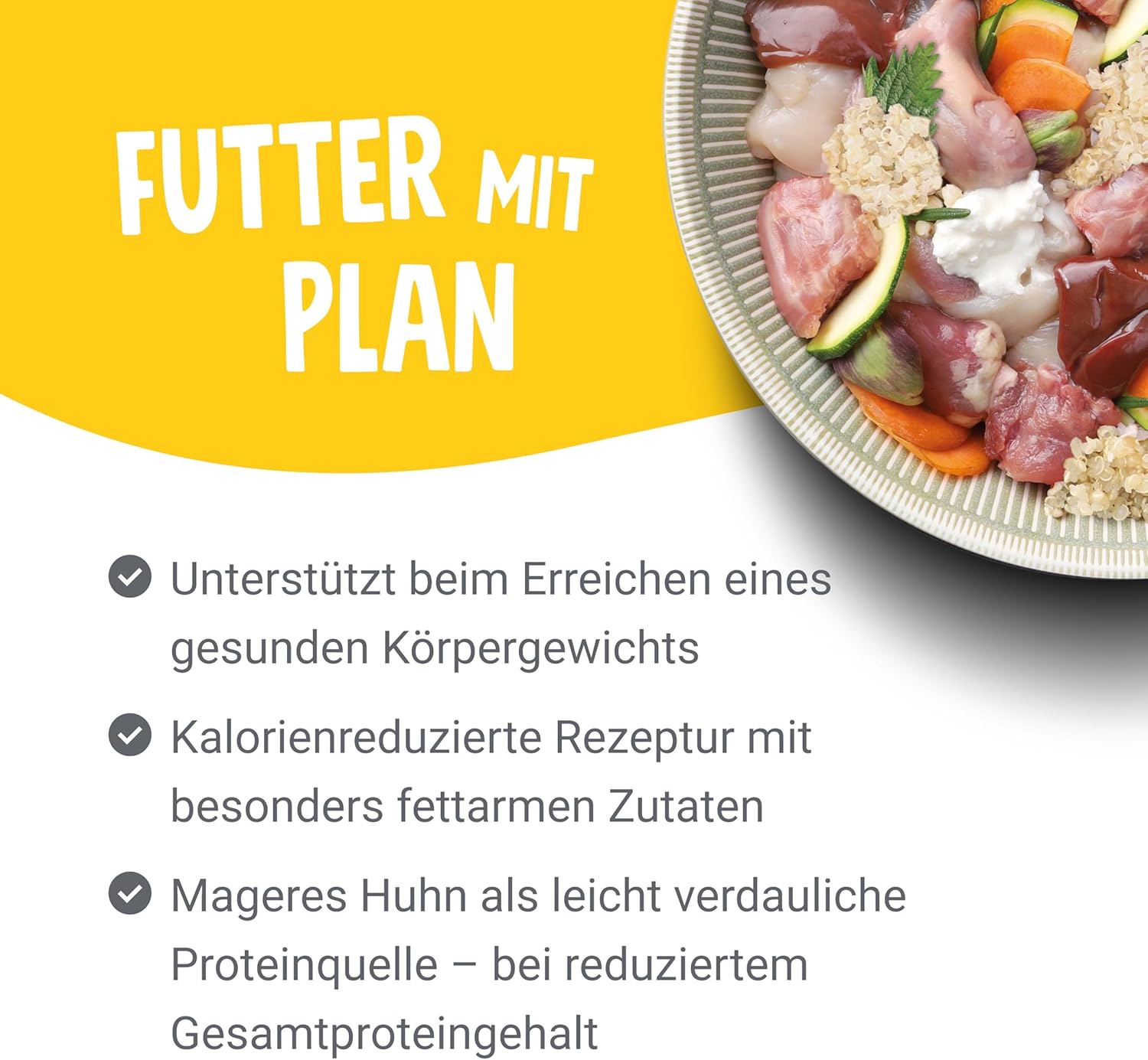 Pets Deli Vet Diaet Hundefutter Nass Huhn Karotte Quinoa 6x400g kalorienreduziert