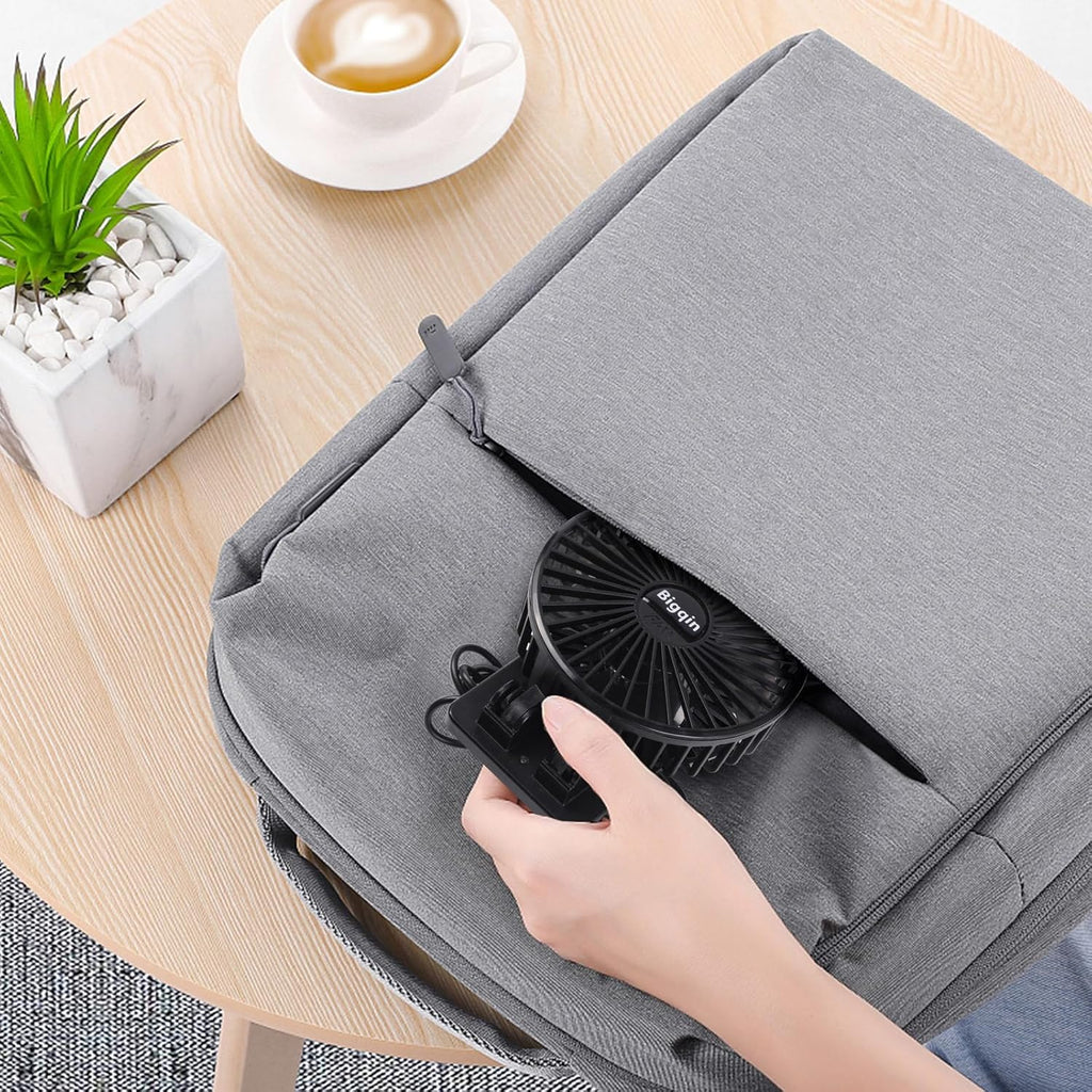 Mini USB Tischventilator 3 Geschwindigkeiten tragbarer Luefter schwarz