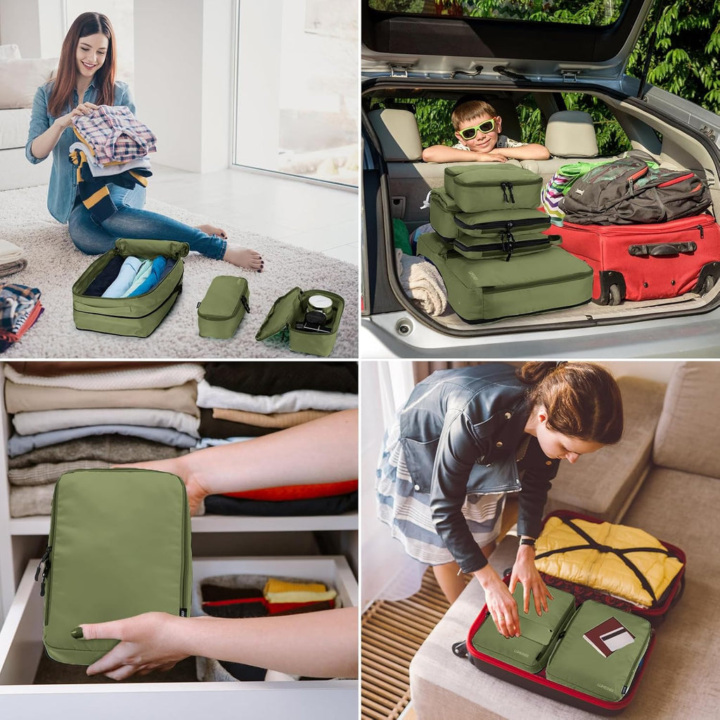 Koffer Organizer Set 8-teilig Packtaschen Packing Cubes Reise Zubehoer