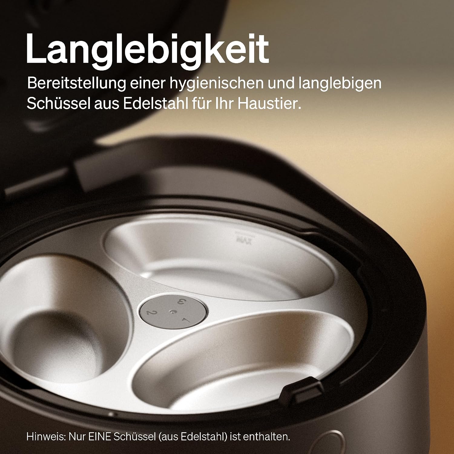 PETLIBRO Nassfutterautomat fuer Katzen mit Edelstahlnapf Kuehlung und WLAN App