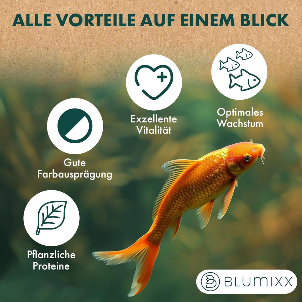 Teichfutter Sticks Mix Tricolore - Koifutter Goldfischfutter mit Vitaminen