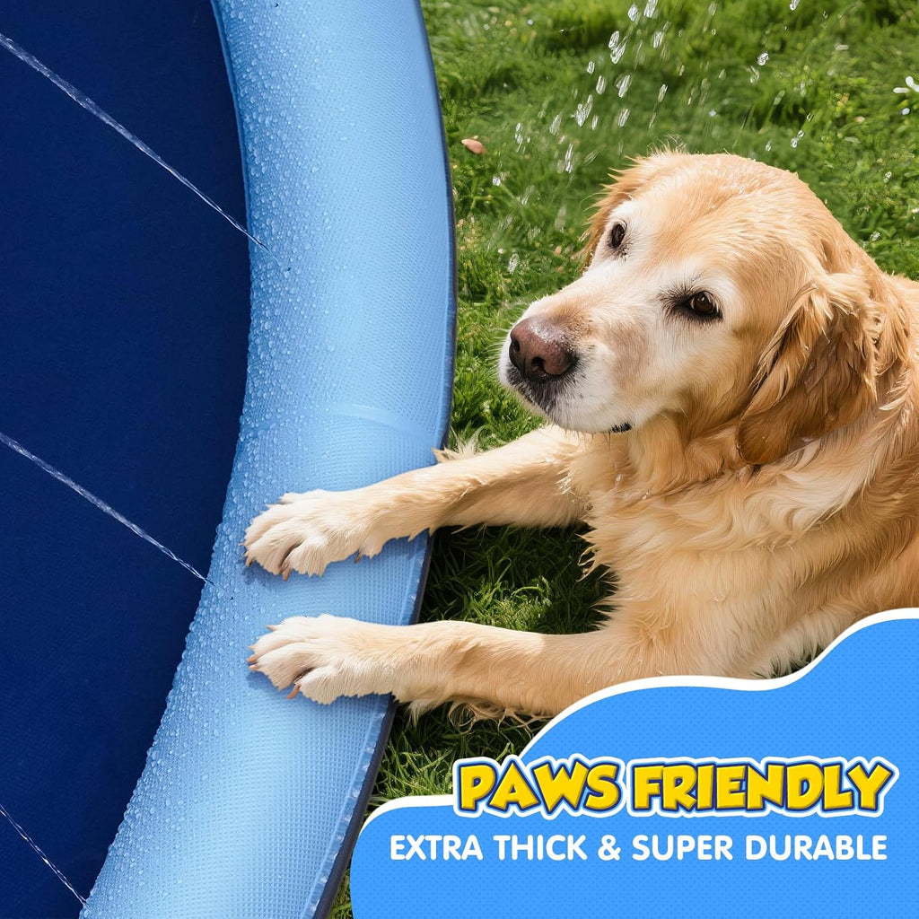 Wassersprinkler Splash Pad 200 cm rund mit Antirutsch Kinder Gartenspielzeug