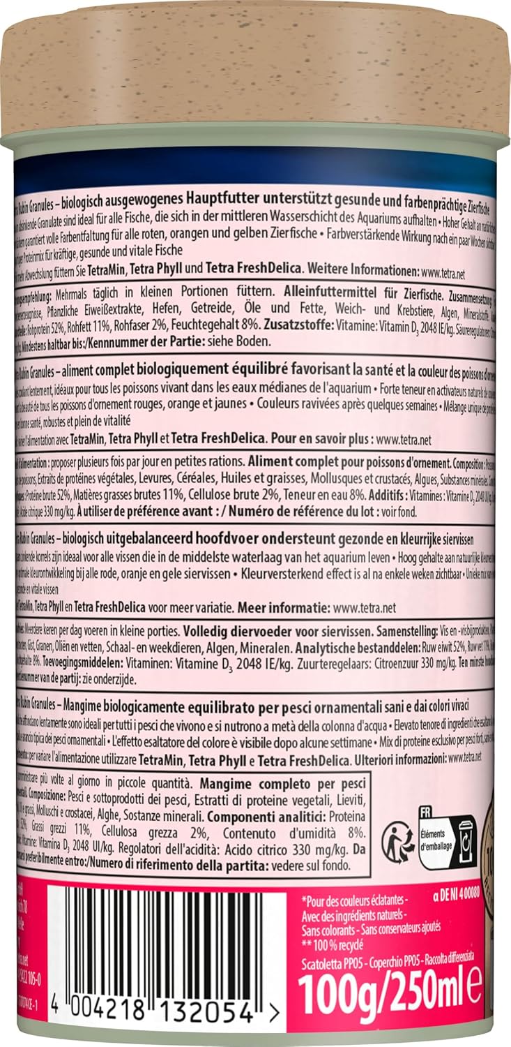 Tetra Rubin Granules Fischfutter 250 ml Granulat Farbverstaerker