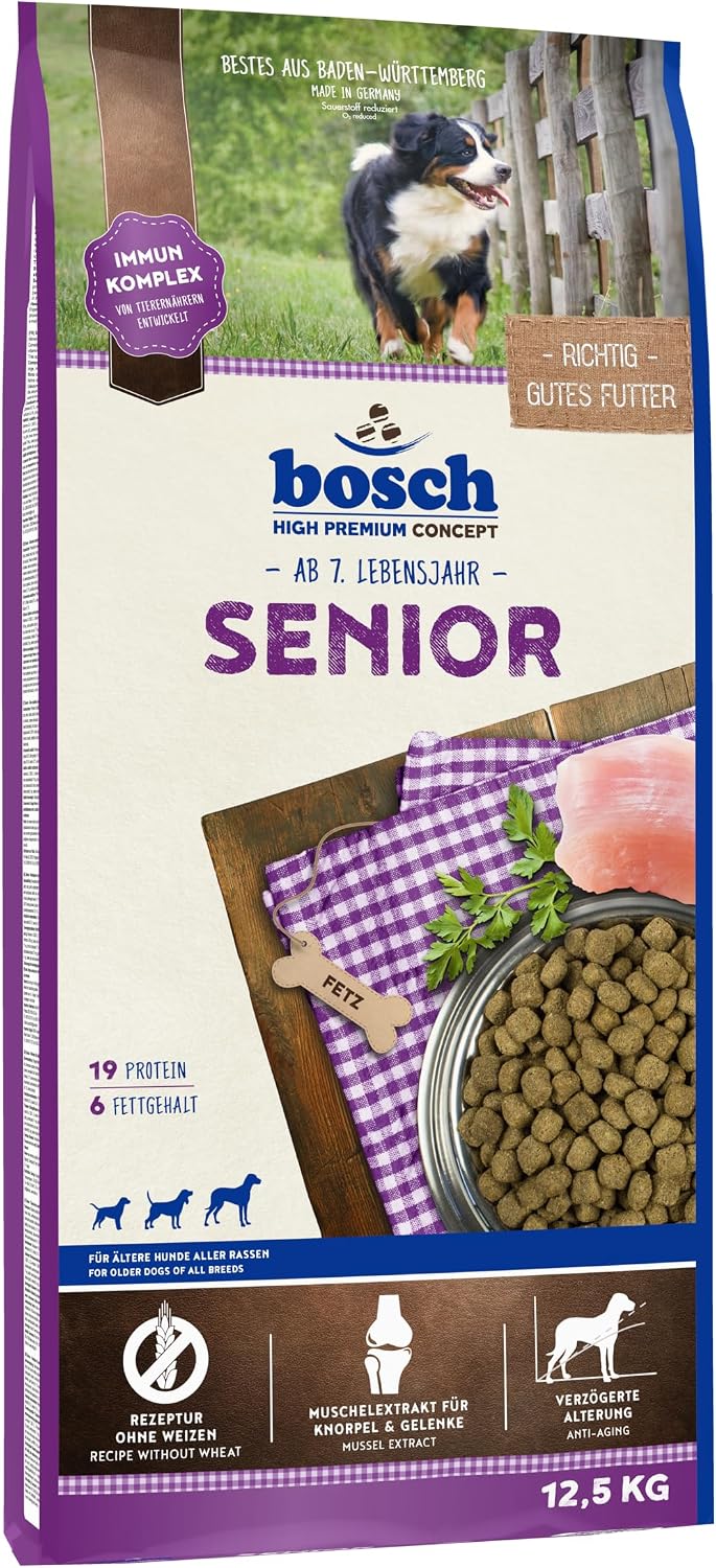Bosch Senior Hundefutter Trockenfutter fuer aeltere Hunde