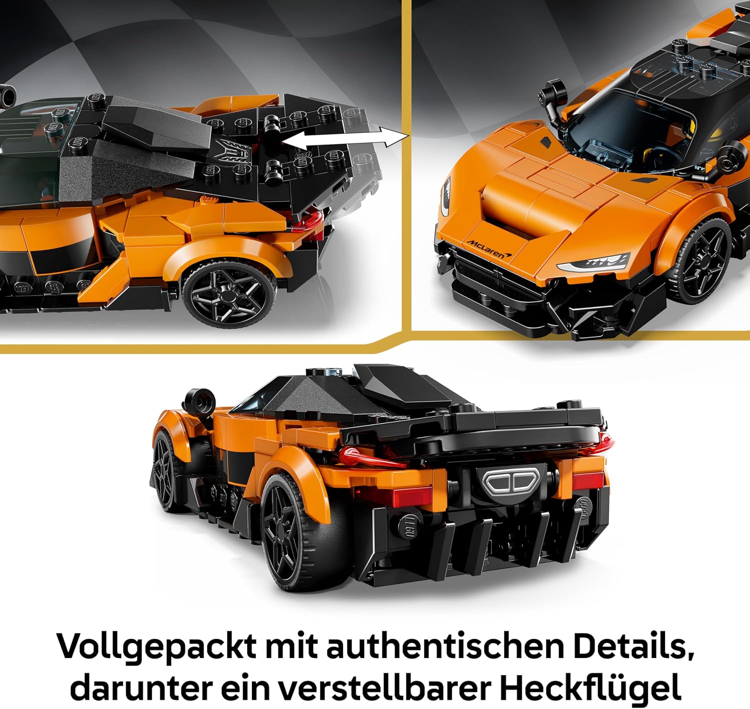 LEGO Speed Champions McLaren Senna GTR Modellauto mit Fahrer-Minifigur