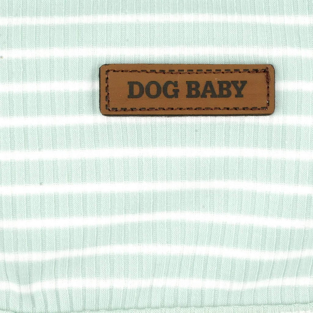 Zunea Hundeshirt Uebergangstanktop gestreift grau Baumwolle Chihuahua S-XXL