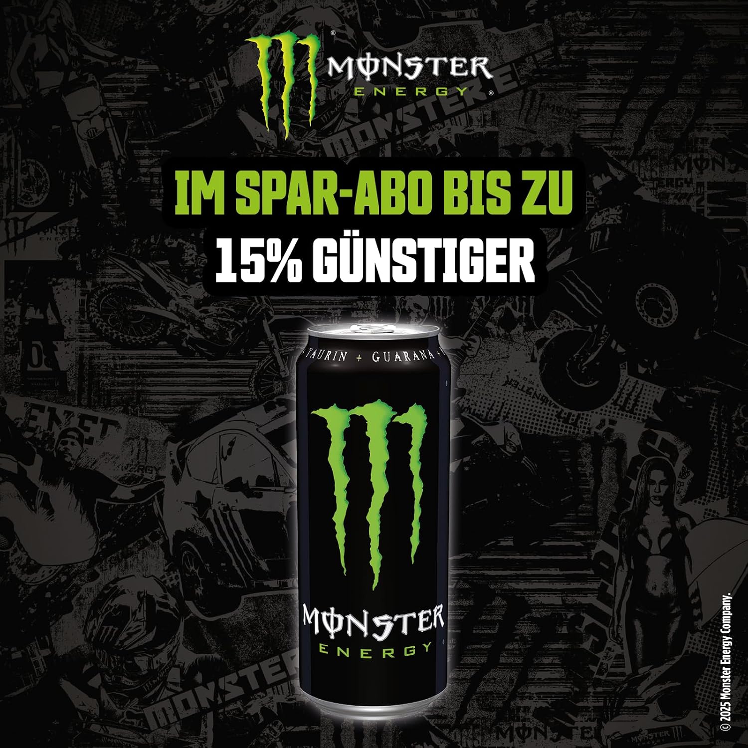 Monster Energy® Green - koffeinhaltiger Energy-Drink mit klassischem Energy-Gesc