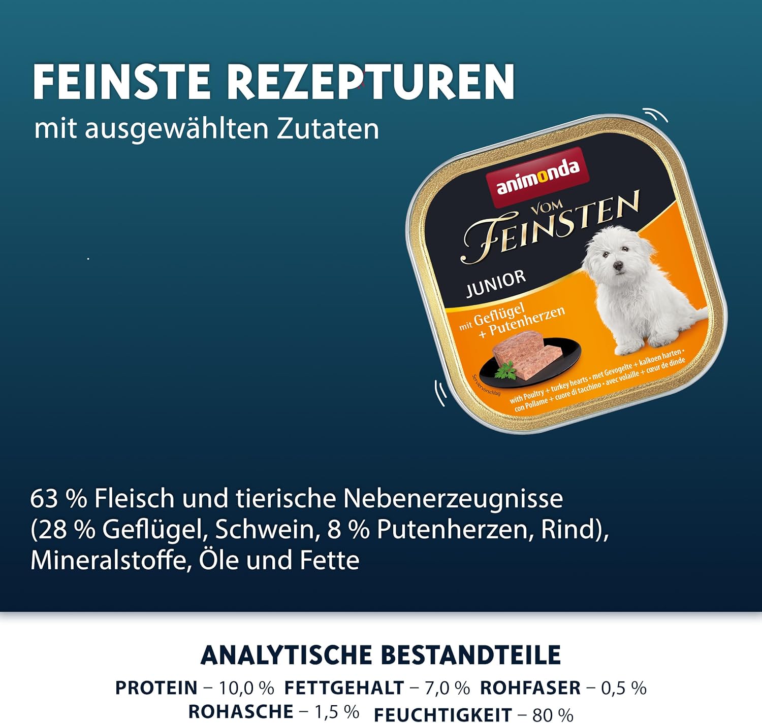 Welpenfutter Vom Feinsten Junior 6er-66er Pack verschiedene Sorten