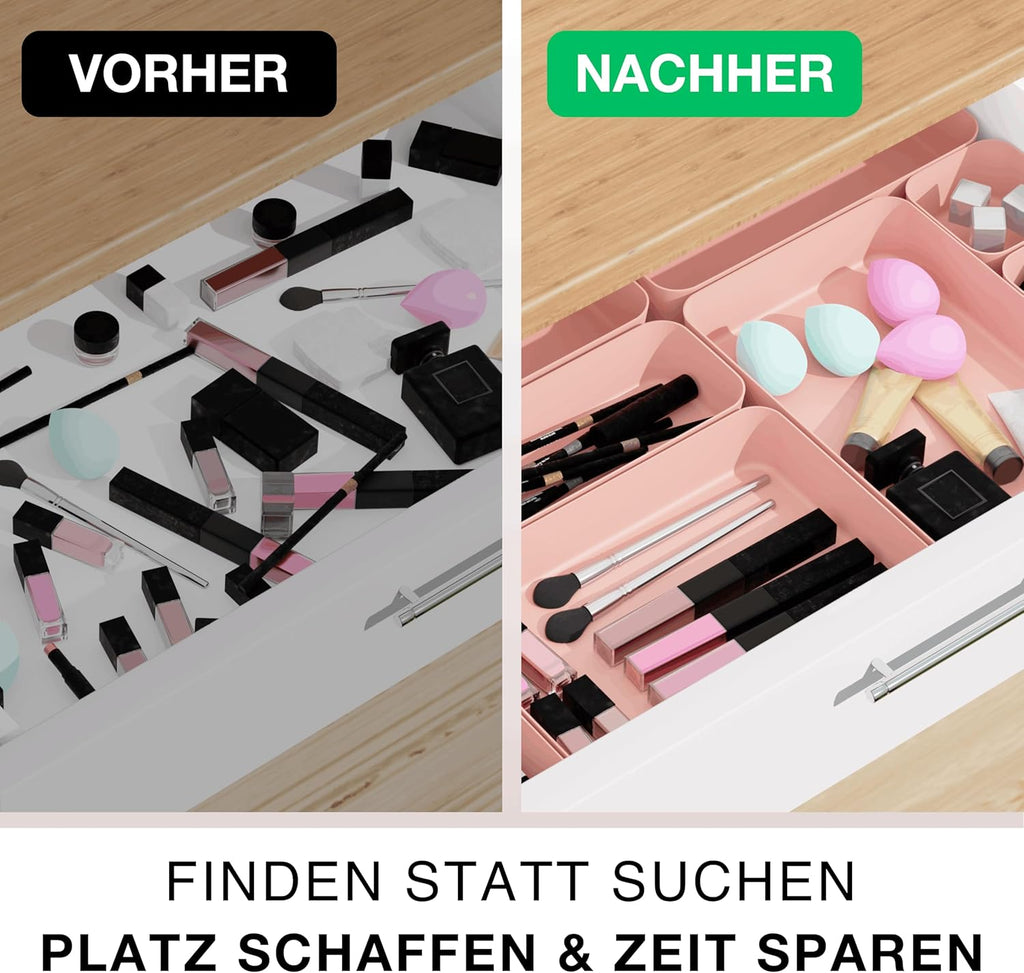 Schubladen Organizer Set Schubladentrenner Schreibtisch Sortierbox