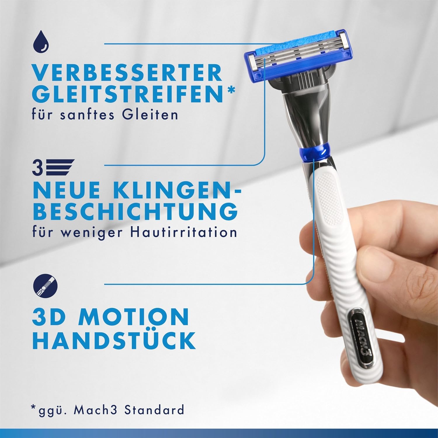 Gillette Mach3 Rasierklingen 20 Stueck Ersatzklingen fuer Herren