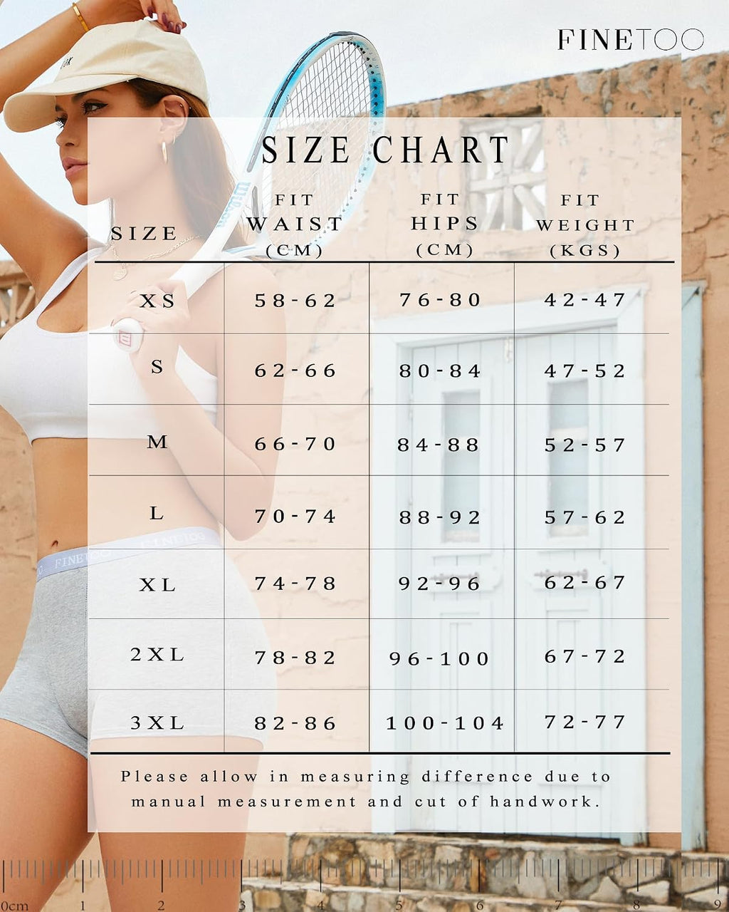Finetoo Damen Boxershorts 5er Pack Baumwolle Hipster atmungsaktiv S-XXL weiss