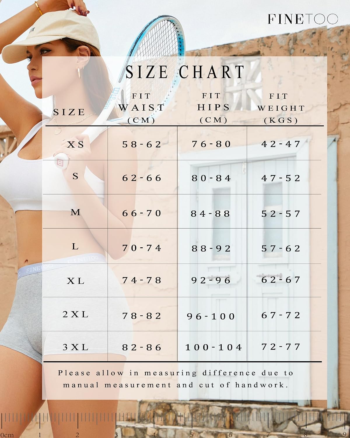 Finetoo Damen Boxershorts 5er Pack Baumwolle Hipster atmungsaktiv S-XXL weiss