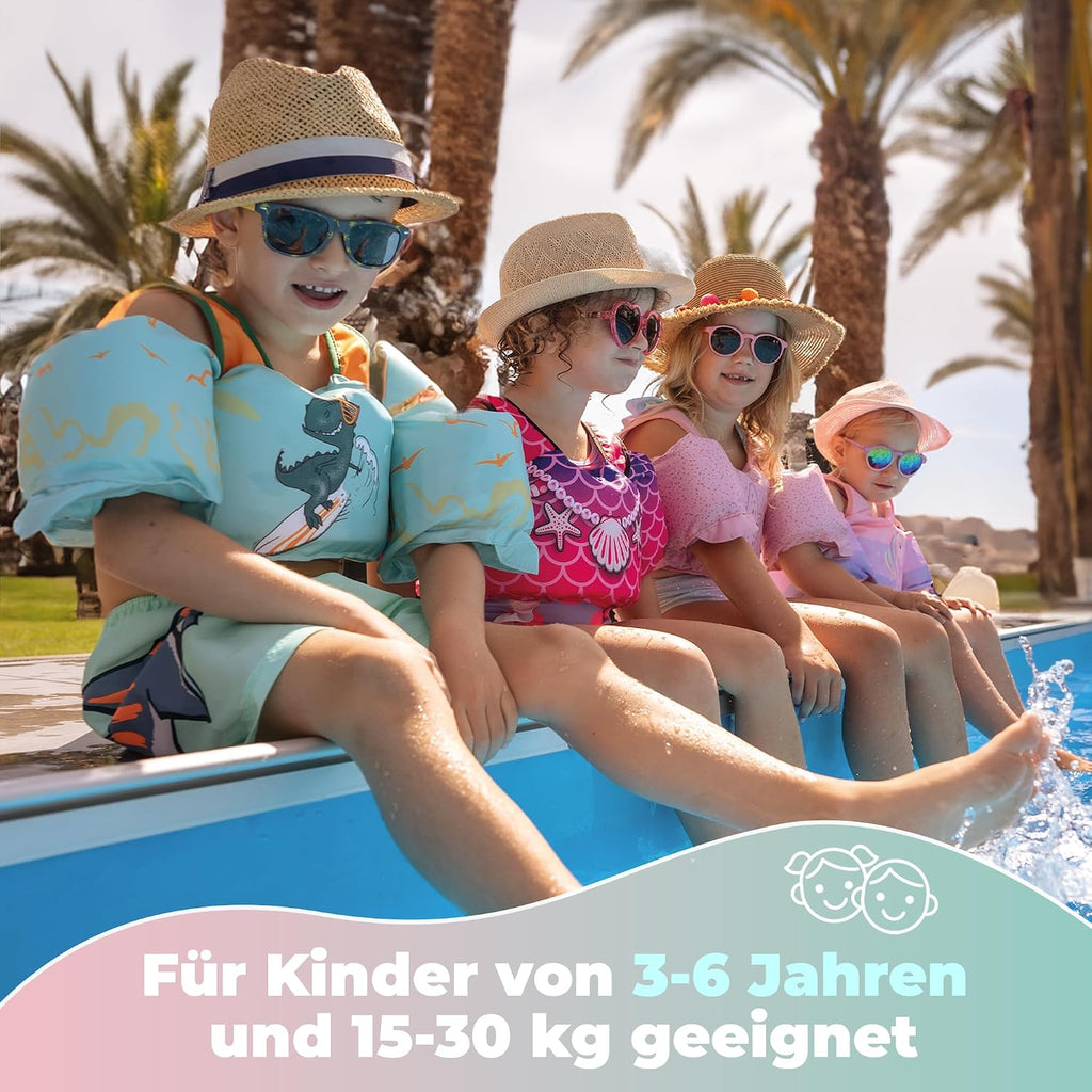 KIDVERSE Schwimmweste Kinder 3-6 Jahre bis Schwimmhilfe mit Aermel