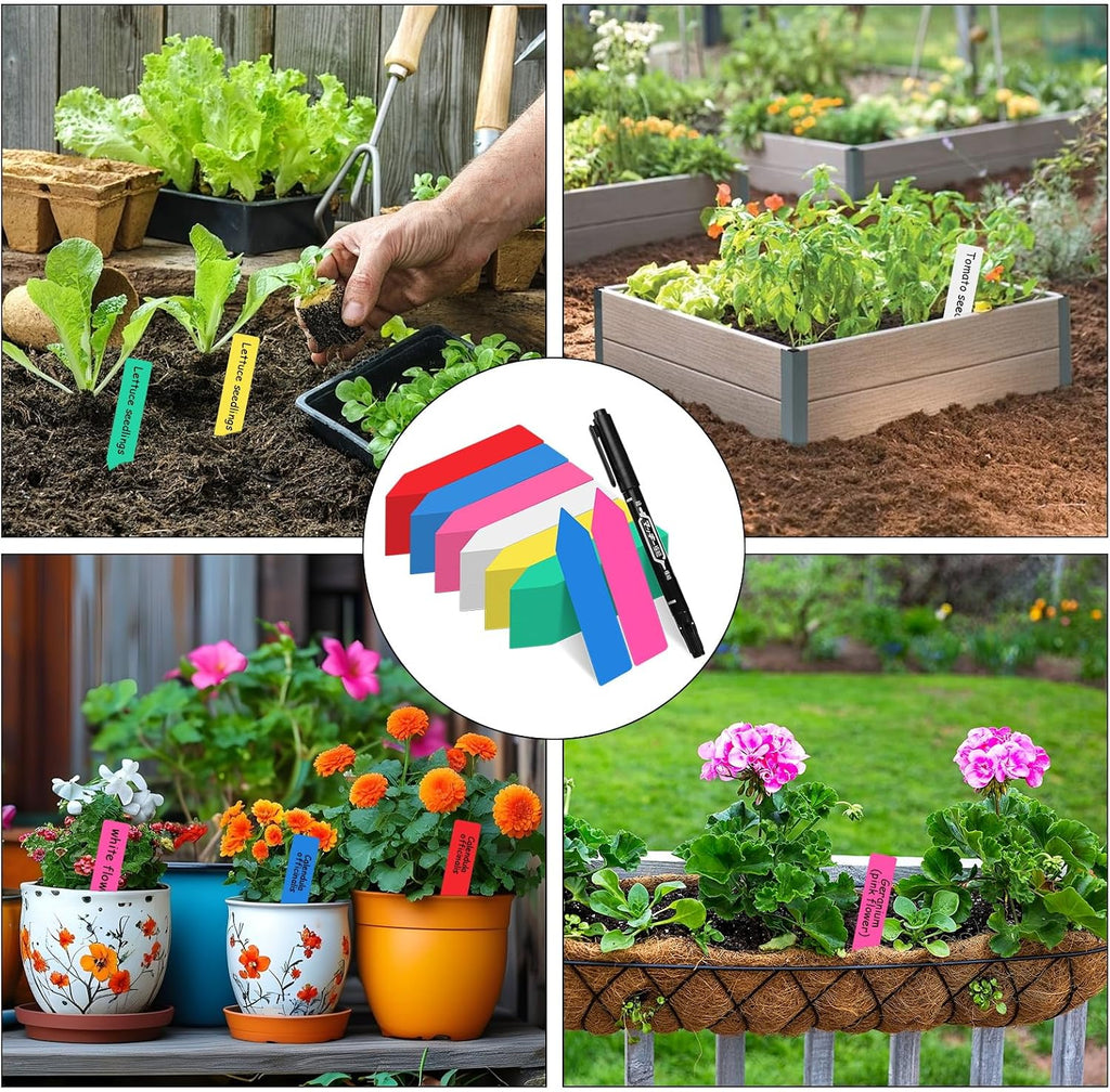 Pflanzenschilder Kunststoff 600 Stueck 10 x 2 cm wetterfest Gartenetiketten