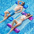 Dusor aufblasbare XL Pool-Luftmatratze Haengematte 2er Set fuer Erwachsene & Kinde