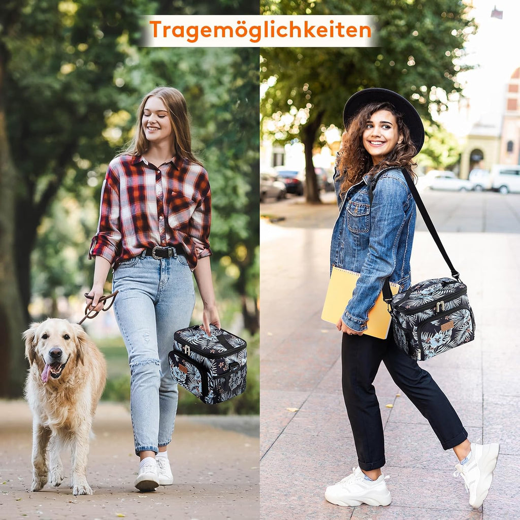 Lifewit Kuehltasche fuer 12 Dosen, isoliert, auslaufsicher, Schulterriemen M-L