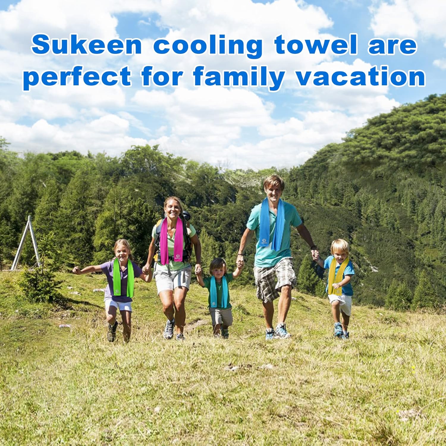 Sukeen Kuehlendes Handtuch Set fuer Sport Wandern Laufen Tennis Reisen