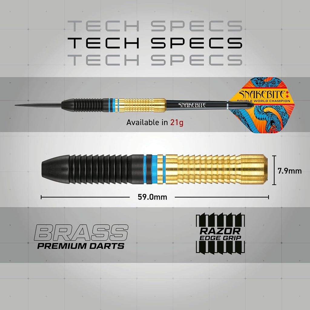 Red Dragon DWC Messing Steeldarts Set Peter Wright Gerwyn Price