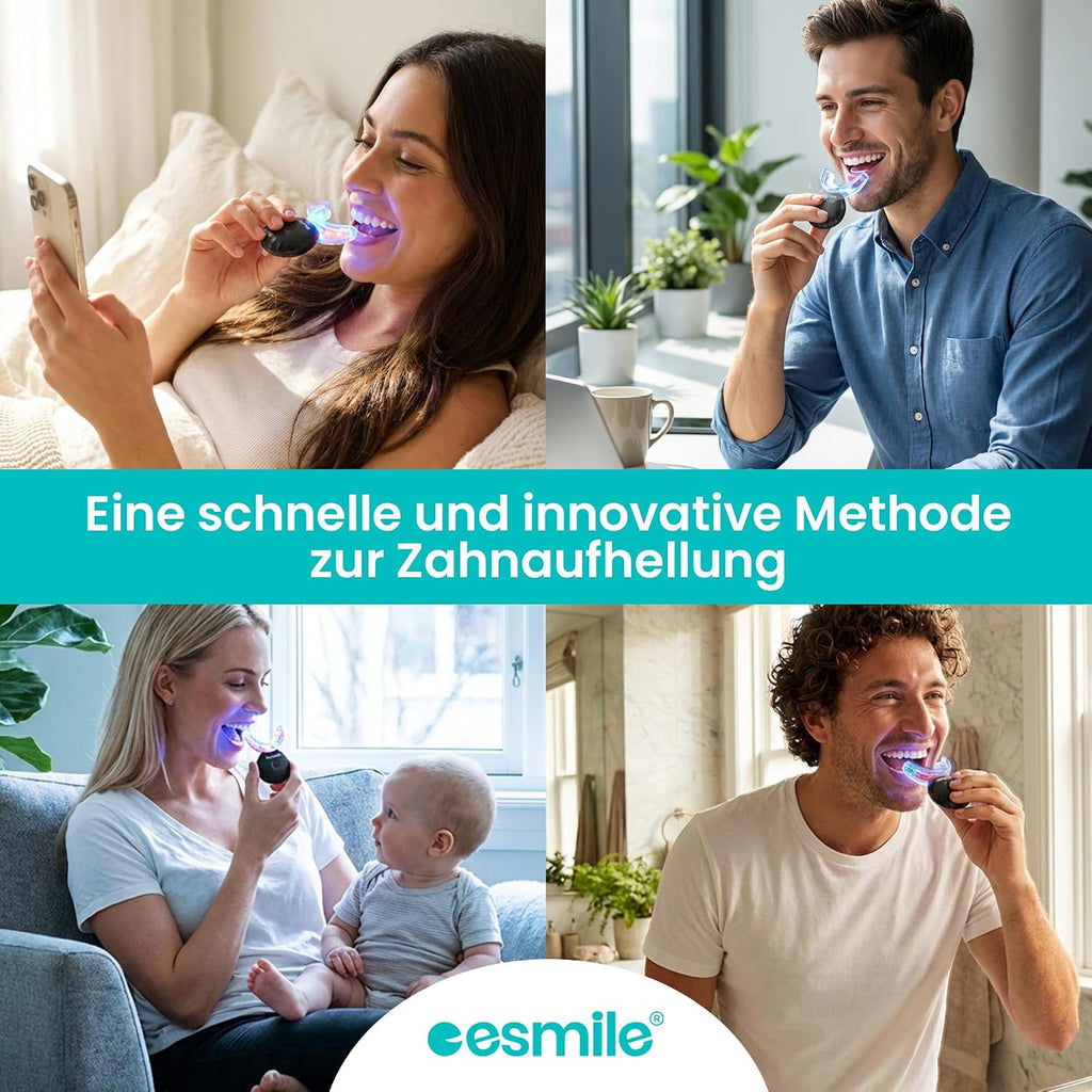 Easy Smile Zahnaufhellungsset mit LED-Bleaching Kit inklusive Zubehoer