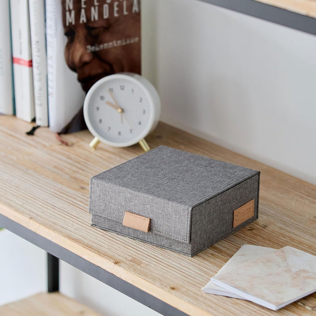 LOVE IT STORE IT Uhrenbox Leinen Aufbewahrungsbox fuer Uhren innen