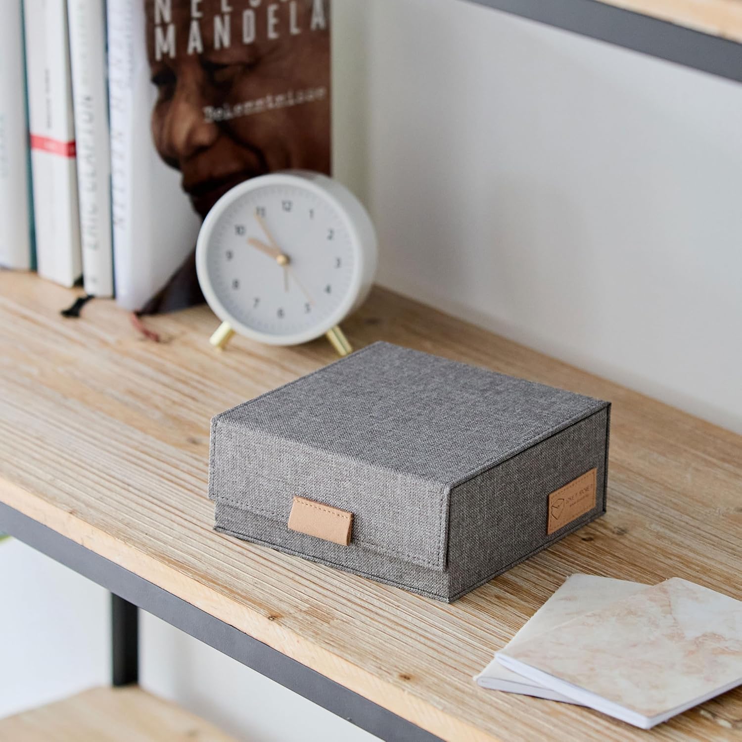 LOVE IT STORE IT Uhrenbox Leinen Aufbewahrungsbox fuer Uhren innen